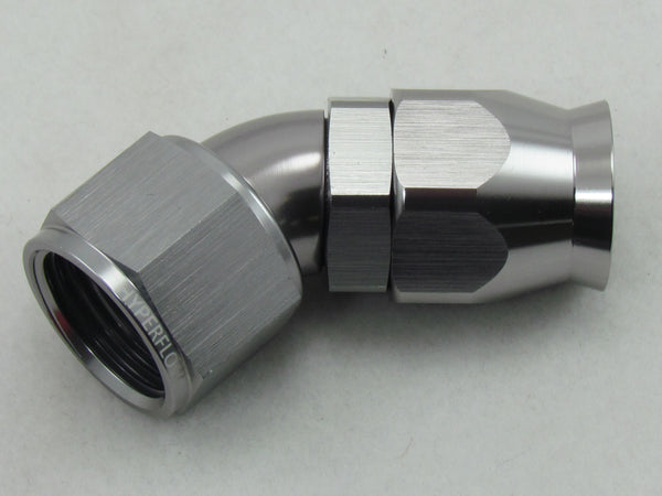 172 SERIES MEGAFLOW 45° PTFE (TEFLON) PTFE HOSE END