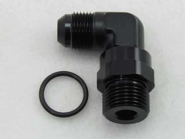 555 SERIES AN MALE SWIVEL to AN ORB-METRIC - 90°