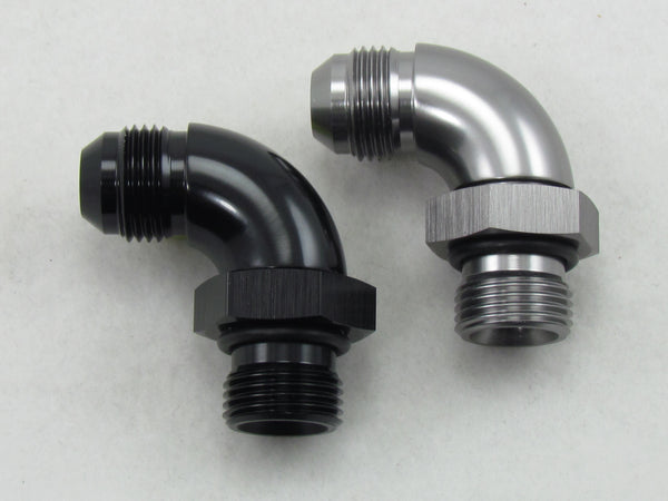 605 SERIES AN megaflow MALE FLARE to ORB PORT - 90° ADAPTERS