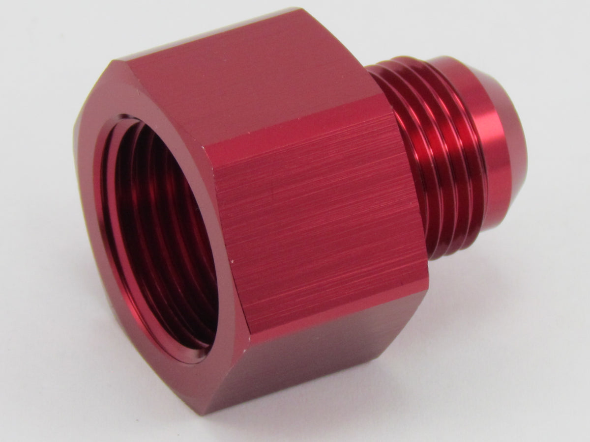 10AN AN10 FEMALE FLARE TO MALE 8AN AN8 RED ALUMINUM FINISH FITTING ADAPTER - Foto 8