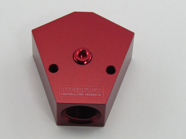 642 SERIES NPT Y BLOCK ADAPTER-1/8 NPT GAUGE PORT