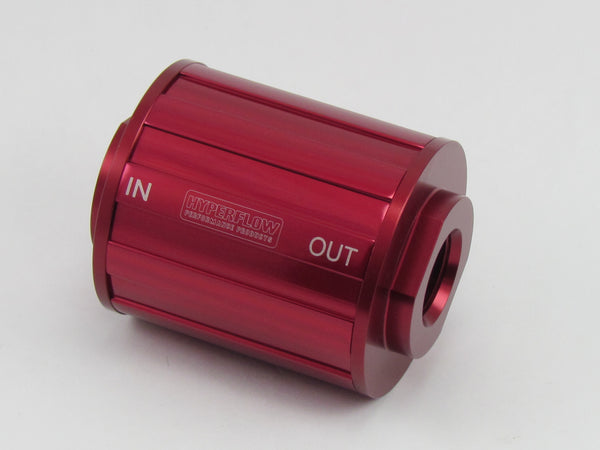 730 SERIES FUEL FILTER - 8AN O'RING PORTS 2.750 x 2.000 - 75 Micron