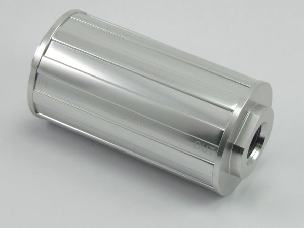 730 SERIES FUEL FILTER - 8AN O'RING PORTS 6.250 x 2.000 - 75 Micron