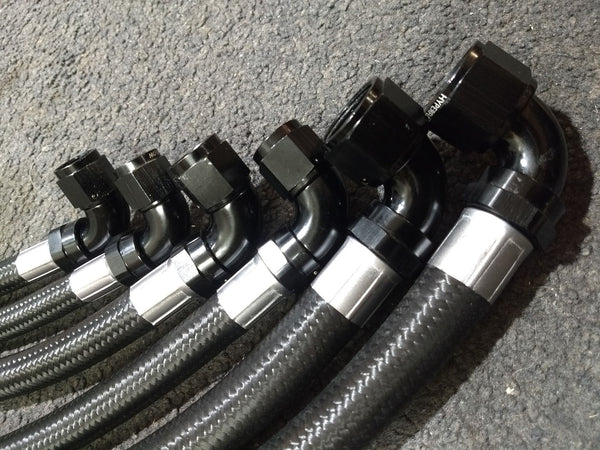 120 SERIES CRIMP HOSE END WITH COLLAR -STRAIGHT
