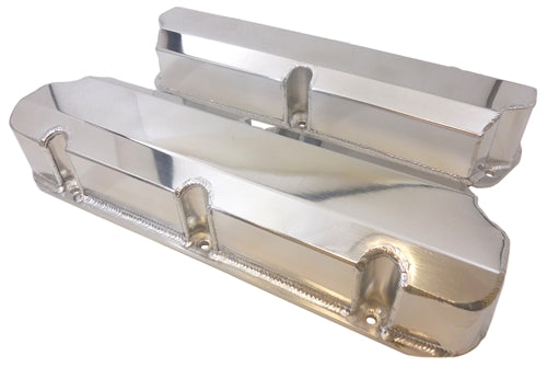 1530 SERIES VALVE COVERS FABRICATED ALUMINUM - FORD SB