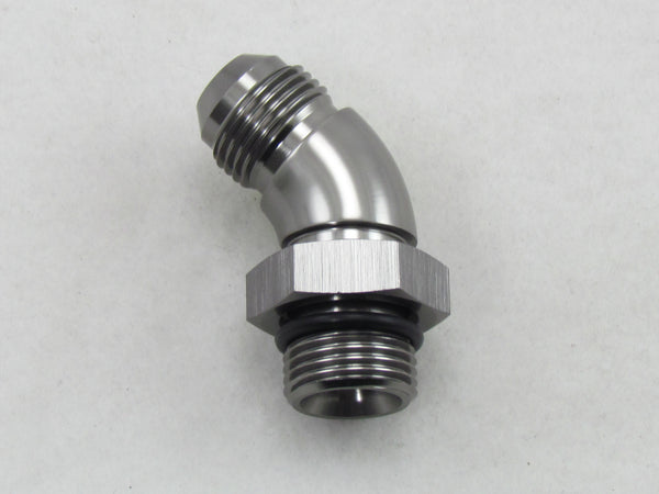 604 SERIES AN megaflow MALE FLARE to ORB PORT - 45° ADAPTERS