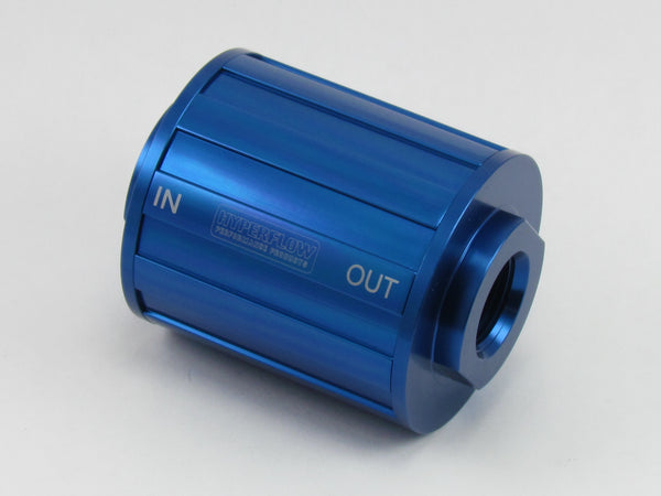 730 SERIES FUEL FILTER - 8AN O'RING PORTS 2.750 x 2.000 - 75 Micron