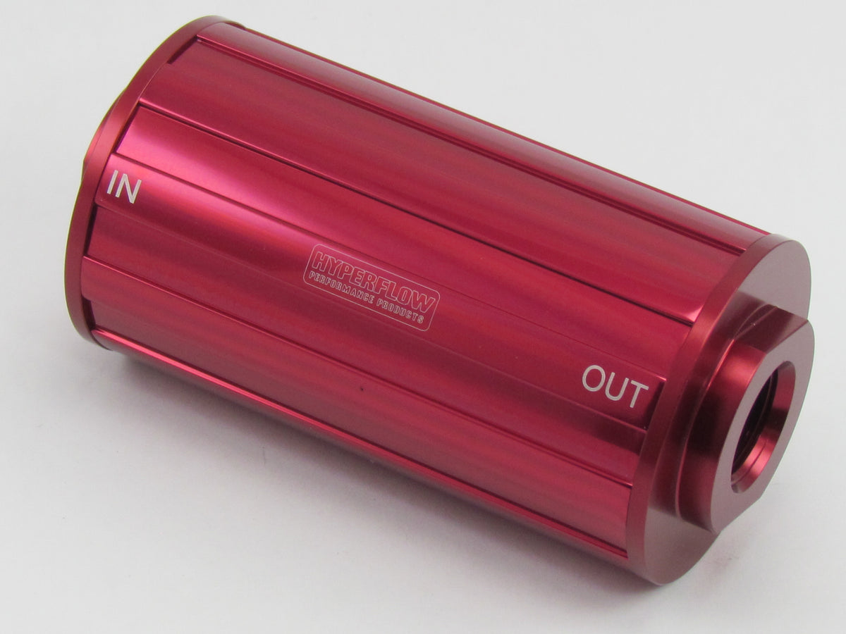 730 SERIES FUEL FILTER - 8AN O'RING PORTS 4.250 x 2.000 - 75 Micron ...